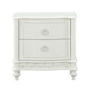 Dorothy Nightstand w/2 Drawers, Ivory Finish Acme