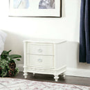 Dorothy Nightstand w/2 Drawers, Ivory Finish Acme