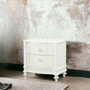 Dorothy Nightstand w/2 Drawers, Ivory Finish Acme