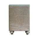 Lucienne Nightstand, Beige Velvet Acme