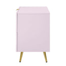 Gaines Nightstand, Pink High Gloss Finish Acme