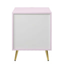 Gaines Nightstand, Pink High Gloss Finish Acme