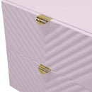 Gaines Nightstand, Pink High Gloss Finish Acme