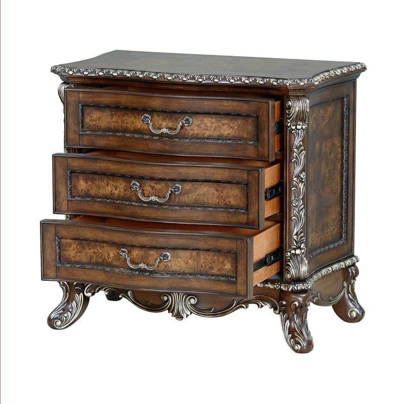 Devany Nightstand, Cherry Finish Acme