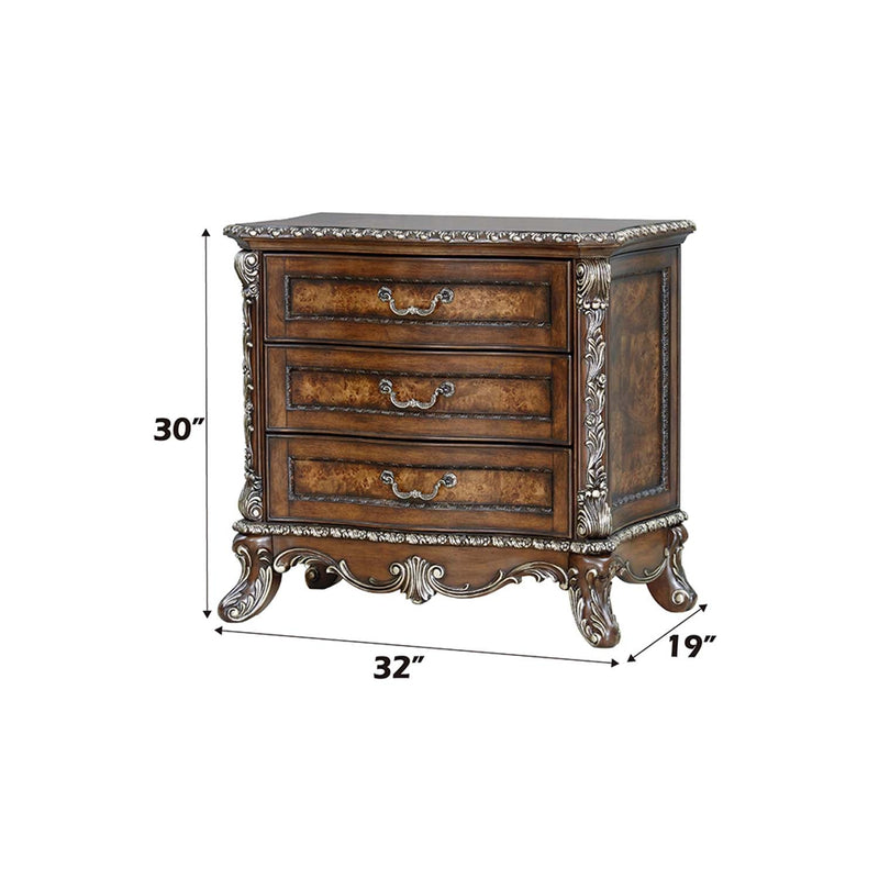 Devany Nightstand, Cherry Finish Acme