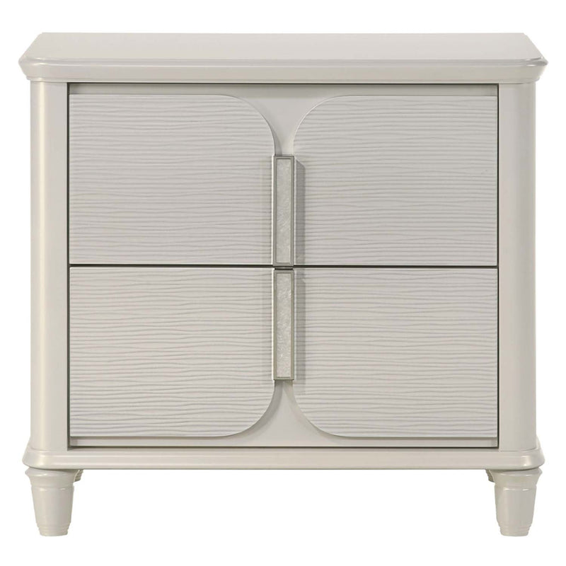 Laveda Nightstand, Pearl White Finish Acme