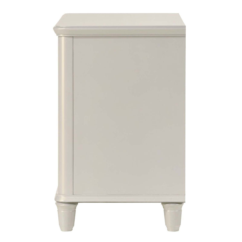 Laveda Nightstand, Pearl White Finish Acme