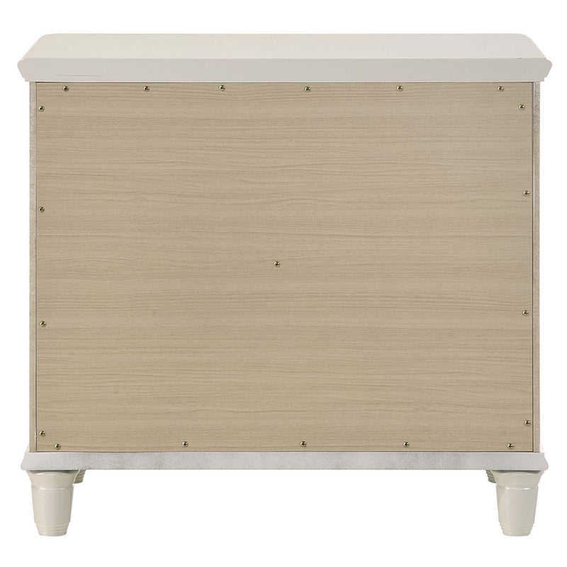 Laveda Nightstand, Pearl White Finish Acme