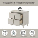 Laveda Nightstand, Pearl White Finish Acme