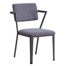 Cargo Office Chair, Gray Fabric & Gunmetal Finish Acme