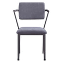 Cargo Office Chair, Gray Fabric & Gunmetal Finish Acme
