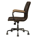 Joslin Office Chair, Distress Chocolate Top Grain Leather Acme