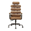 Calan Office Chair, Retro Brown Top Grain Leather Acme