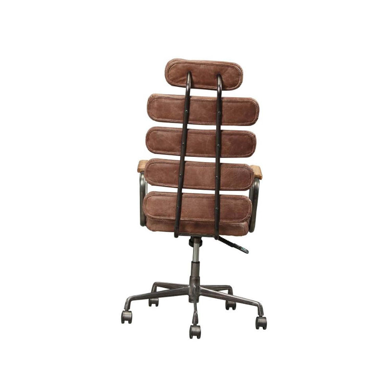 Calan Office Chair, Vintage Whiskey Top Grain Leather Acme
