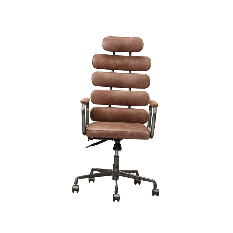 Calan Office Chair, Vintage Whiskey Top Grain Leather Acme