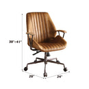 Hamilton Office Chair, Coffee Top Grain Leather Acme