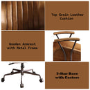 Hamilton Office Chair, Coffee Top Grain Leather Acme