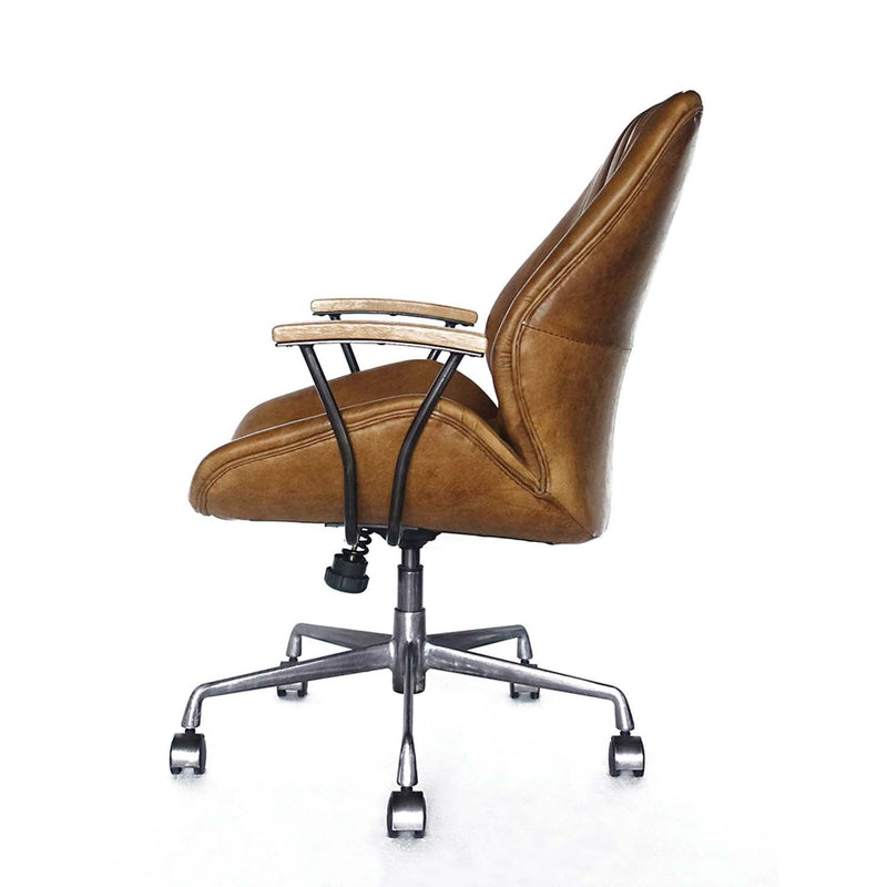 Hamilton Office Chair, Coffee Top Grain Leather Acme