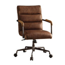 Harith Office Chair, Retro Brown Top Grain Leather Acme