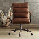 Harith Office Chair, Retro Brown Top Grain Leather Acme