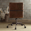 Harith Office Chair, Retro Brown Top Grain Leather Acme