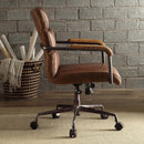 Harith Office Chair, Retro Brown Top Grain Leather Acme
