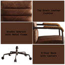 Harith Office Chair, Retro Brown Top Grain Leather Acme