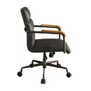 Harith Office Chair, Antique Slate Top Grain Leather Acme