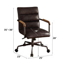 Harith Office Chair, Antique Slate Top Grain Leather Acme