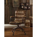 Harith II Office Chair, Vintage Whiskey Top Grain Leather Acme