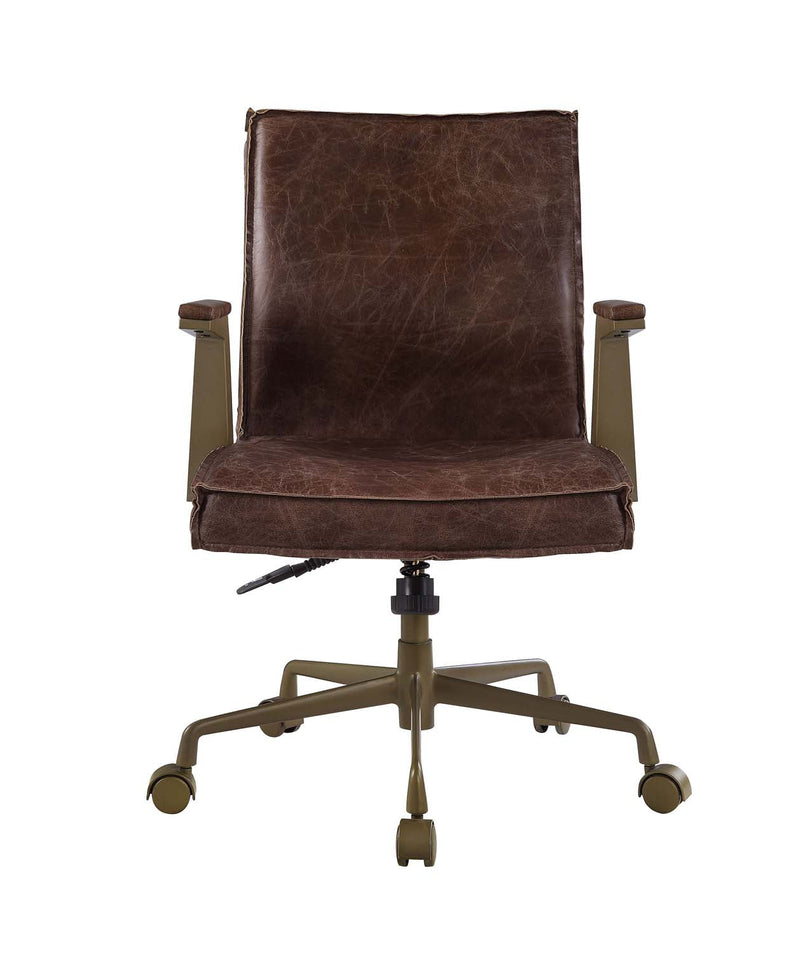 Attica Office Chair, Espresso Top Grain Leather Acme
