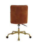 Dudley Office Chair, Rust Top Grain Leather Acme