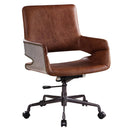 Kamau Office Chair, Vintage Cocoa Top Grain Leather Acme