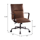 Indra Office Chair, Vintage Chocolate Top Grain Leather Acme