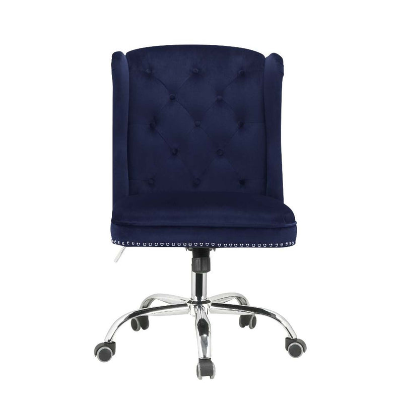 Jamesia Office Chair, Midnight Blue Velvet Acme
