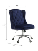 Jamesia Office Chair, Midnight Blue Velvet Acme