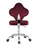 Clover Office Chair, Red Velvet Acme