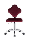 Clover Office Chair, Red Velvet Acme