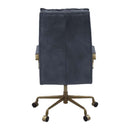 Tinzud Office Chair, Gray Leather Acme