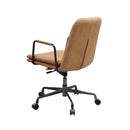 Eclarn Office Chair, Rum Top Grain Leather Acme