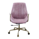 Hamilton Office Chair, Pink Top Grain Leather Acme