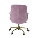 Hamilton Office Chair, Pink Top Grain Leather Acme