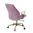 Hamilton Office Chair, Pink Top Grain Leather Acme