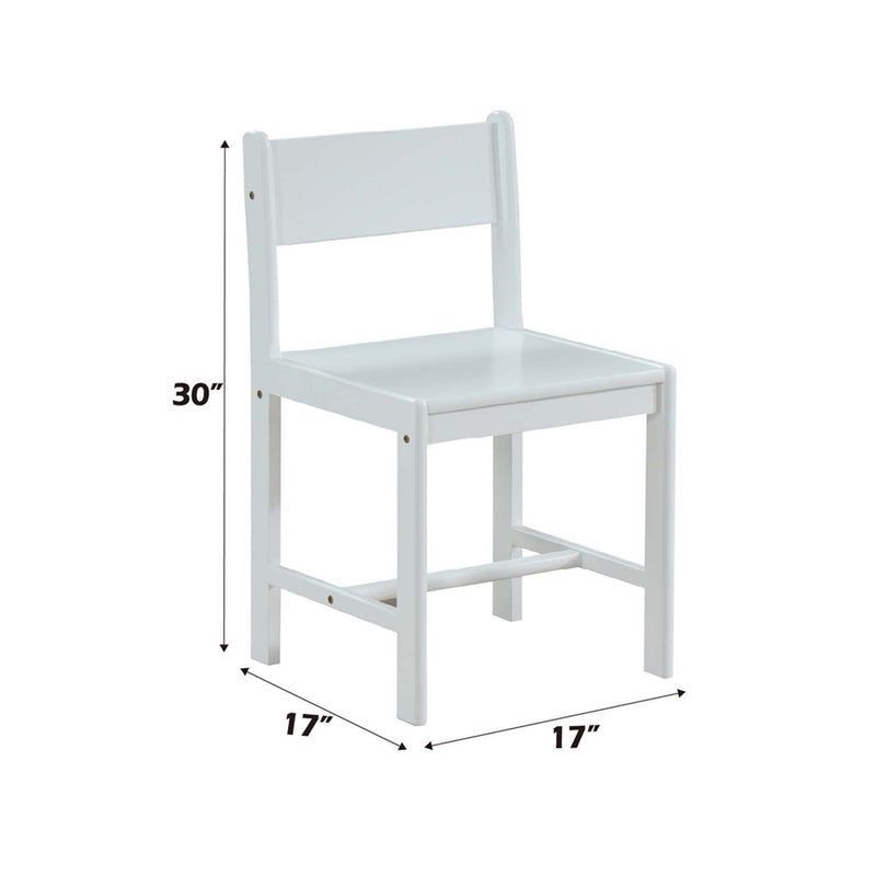 Ragna Chair, White Finish Acme