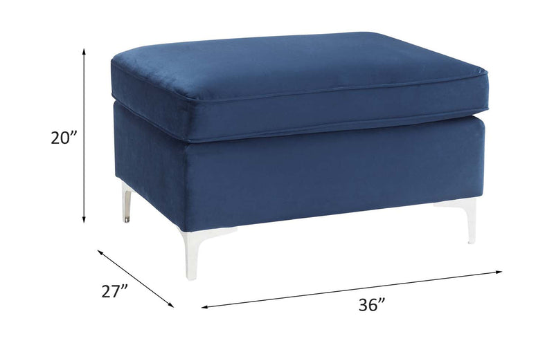 Jaszira Ottoman, Blue Velvet Acme