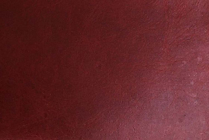 Brancaster Ottoman, Antique Red Top Grain Leather & Aluminum Acme