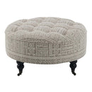 Upendo Ottoman w/Caster, Pattern Fabric Acme