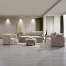 Upendo Ottoman w/Caster, Pattern Fabric Acme