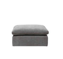 Naveen Ottoman, Gray Linen Acme