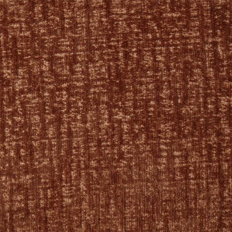 Carrick Ottoman, Rust Brown Chenille Acme